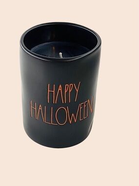 Rae Dunn Black Happy Halloween Candle Pumpkin Pie